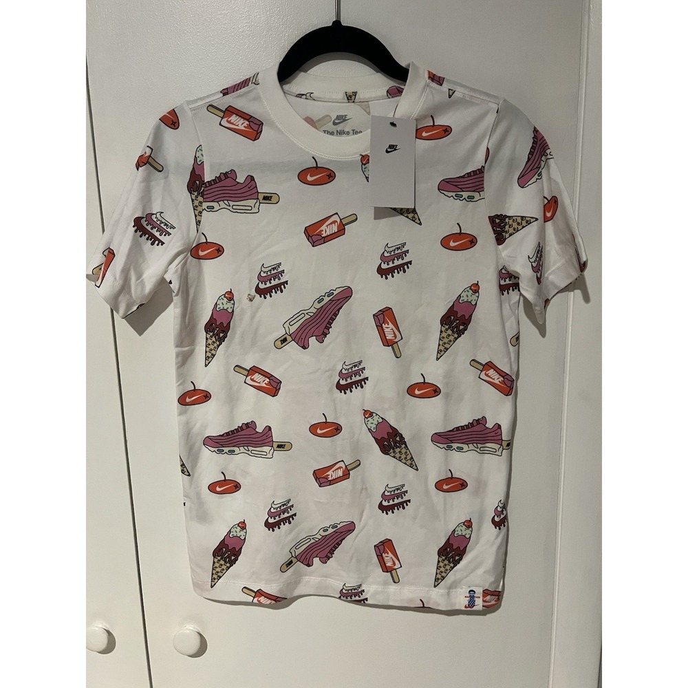 NWT Nike Sole Food Graphic T-shirt Drip Youth Size Large Tee Ice Cream